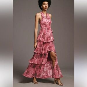 Hutch Pink Floral Halter Dress